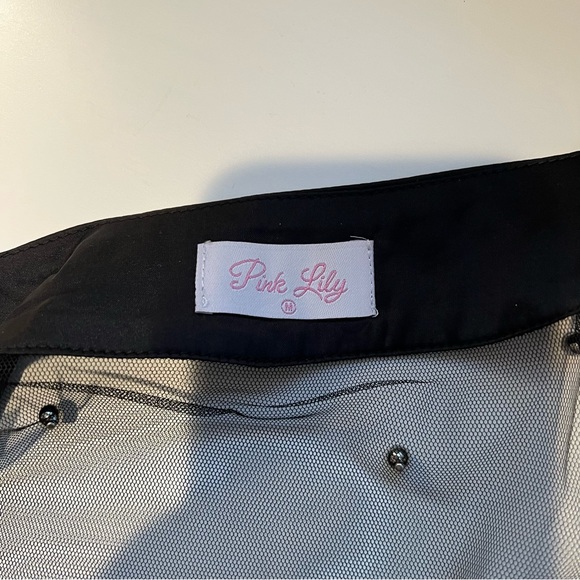 Sheer black embroidered duster - Picture 3 of 3